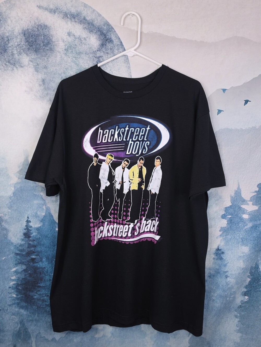 Backstreet Boys Graphic Band Tee XL NWT Black